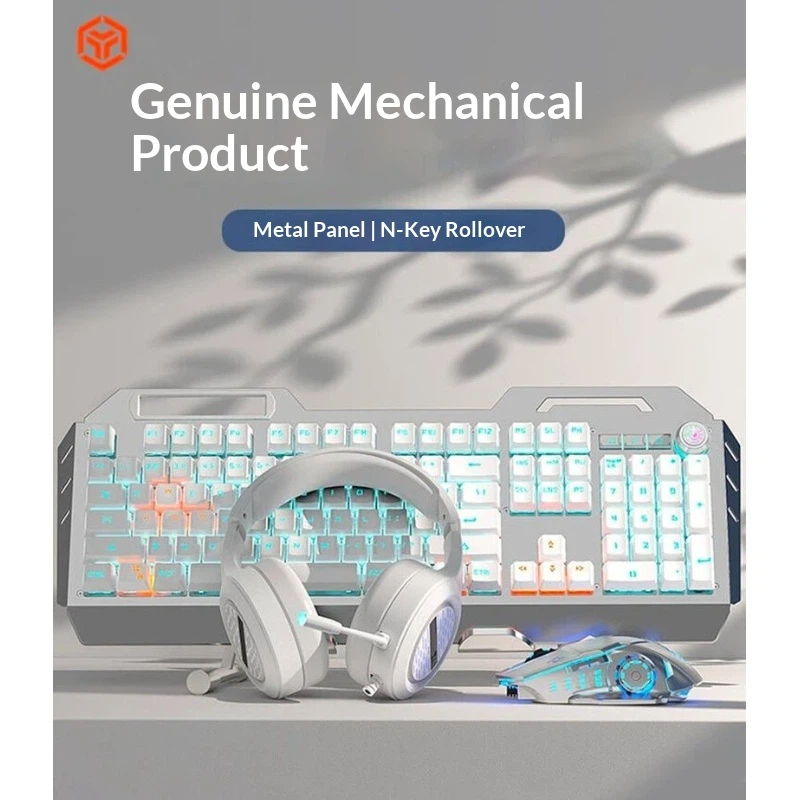 Gaming Keyboard And Mouse Set - مجموعة لوحة مفاتيح ميكانيكية لاسلكية للألعاب