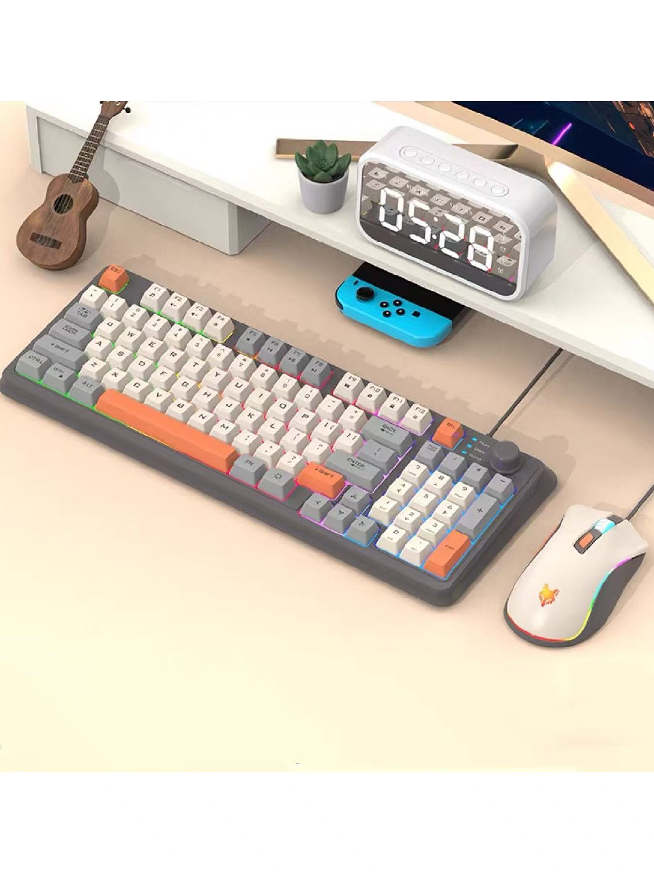 Gaming Keyboard And Mouse Set - مجموعة لوحة مفاتيح وماوس ألعاب سلكية