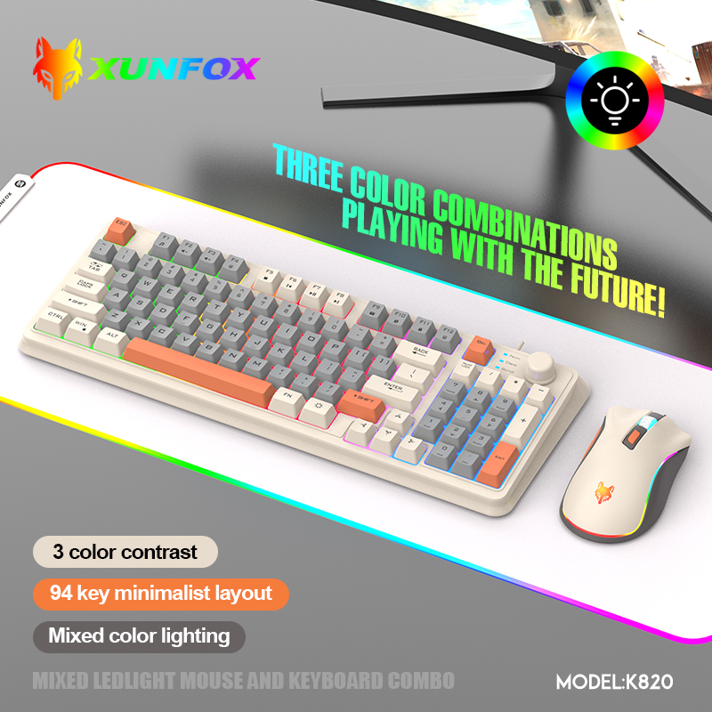 Gaming Keyboard And Mouse For Xbox - K820 USB السلكية لعبة لوحة المفاتيح