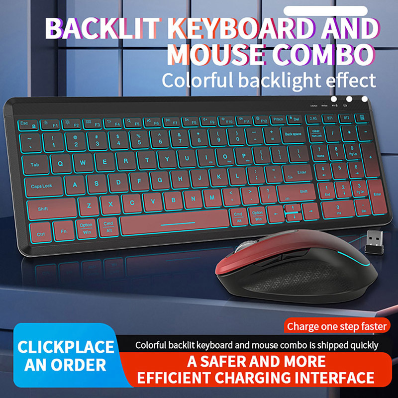 لوحة مفاتيح لاسلكية صامتة بألو - مراجعة Gaming Keyboard And Mouse For Xbox وسعره