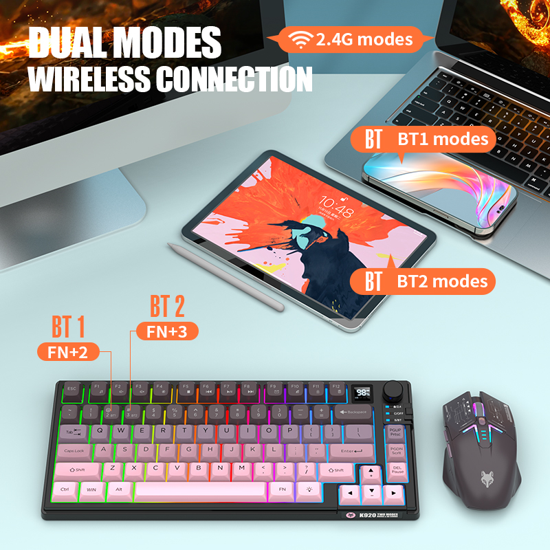 مجموعة لوحة مفاتيح وماوس لاسلك - مراجعة Gaming Keyboard And Mouse Set وسعره