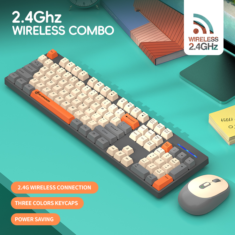 لوحة مفاتيح وفأرة لاسلكية 2.4  - مراجعة Gaming Keyboard And Mouse Set وسعره