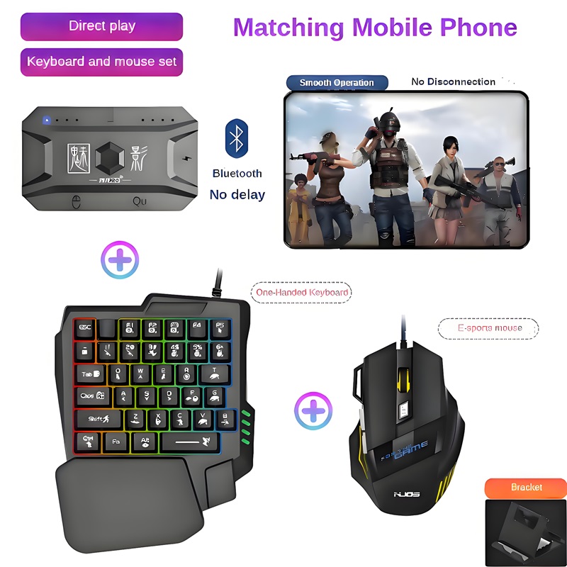 محول ألعاب M1 Pro للهواتف المح - مراجعة Gaming Keyboard And Mouse For Xbox وسعره