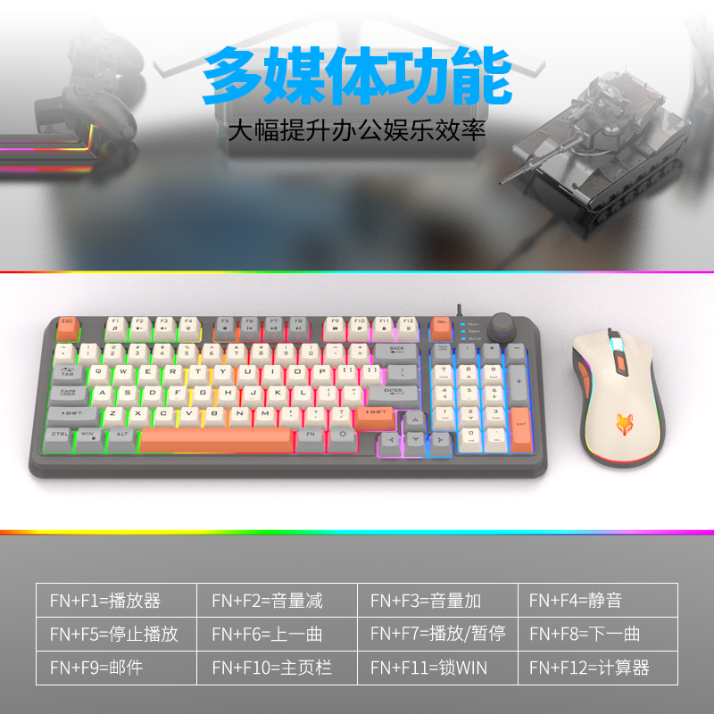 مجموعة لوحة مفاتيح وماوس ألعاب - مراجعة Gaming Keyboard And Mouse Set وسعره