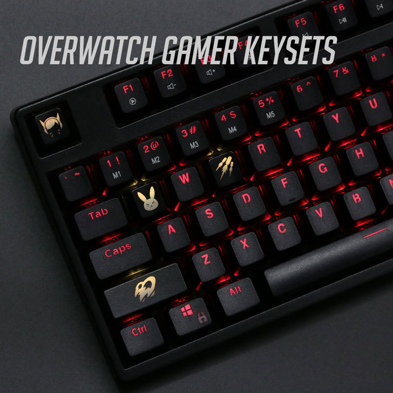 4 قطع/مجموعة مفاتيح بإضاءة خلف - مراجعة Keyboard Gaming Black وسعره
