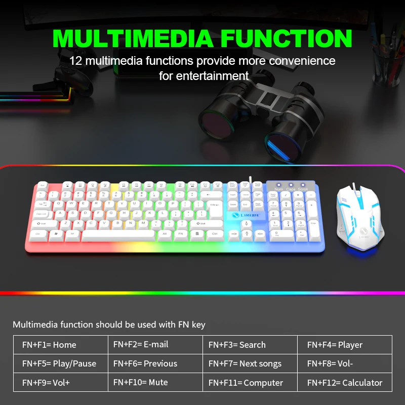 مجموعة ألعاب لوحة مفاتيح الألع - مراجعة Gaming Keyboard And Mouse For Xbox وسعره