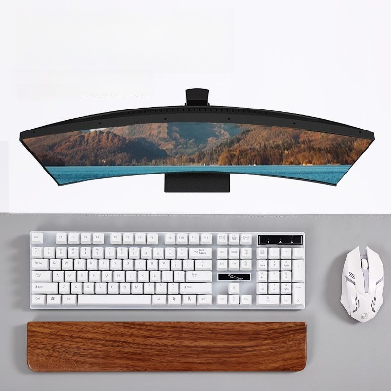 لوحة المفاتيح الخشبية الصلبة م - مراجعة Wrist Rest Wood وسعره