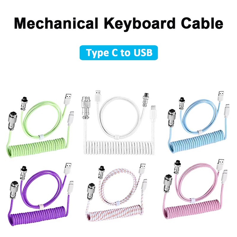كابل لوحة مفاتيح ميكانيكية USB - مراجعة Gaming Keyboard Type C وسعره