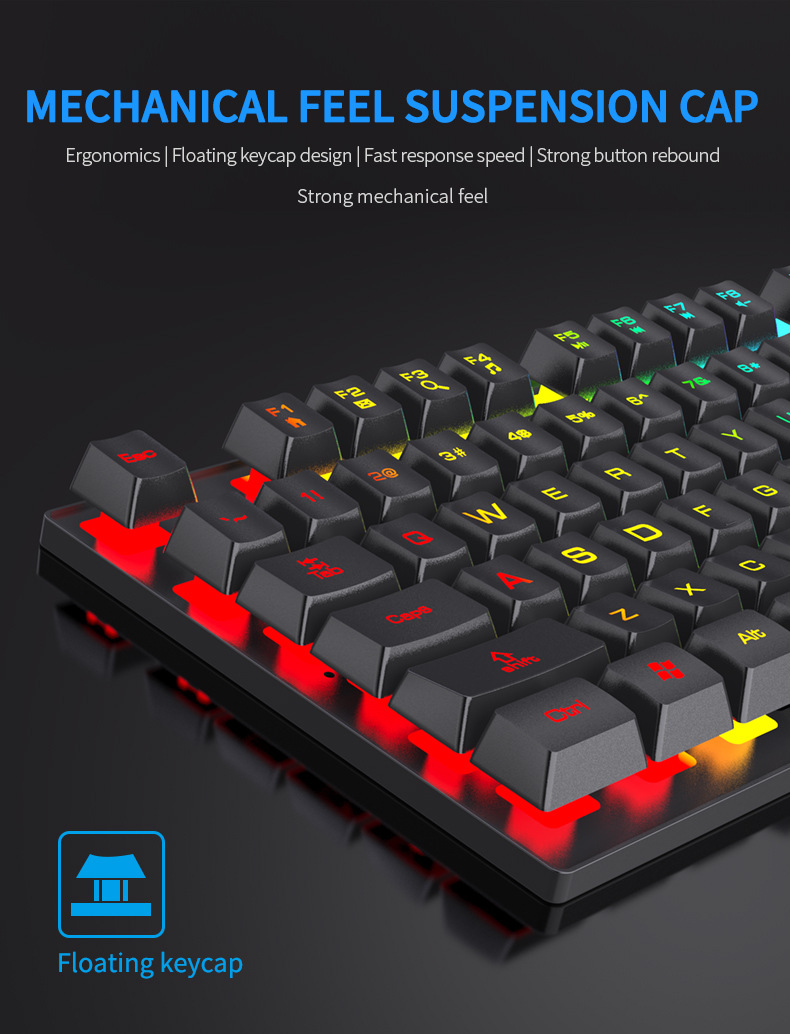 لوحة مفاتيح ميكانيكية بإضاءة خ - مراجعة Gaming Keyboard And Mouse For Xbox وسعره